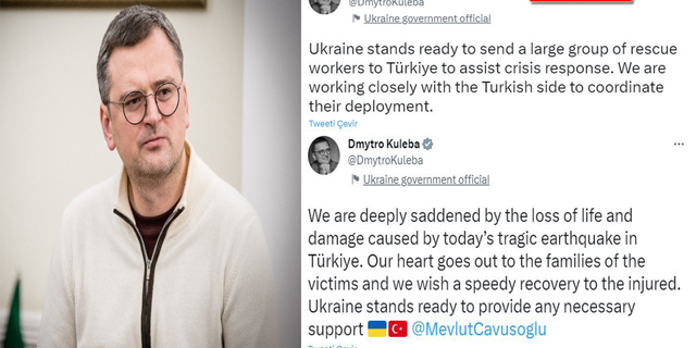 Ukrayna Dışişleri Bakanı: "Büyük bir kurtarma ekibi göndermeye hazırız"