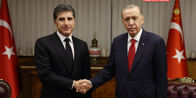 Cumhurbaşkanı Erdoğan, IKBY Başkanı Neçirvan Barzani'yi kabul etti...