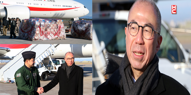 Depremzedeler için 15 ton tıbbi ekipman taşıyan Japon uçağı Adana’ya iniş yaptı...