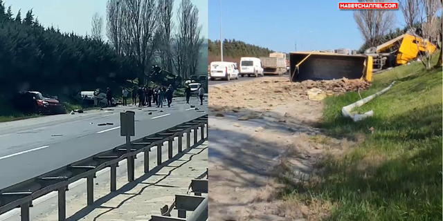 TEM Silivri'de kaza: "6 ölü ve 3 yaralı"
