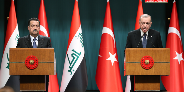 Cumhurbaşkanı Erdoğan ile Irak Başbakanı Sudani ortak basın toplantısı düzenledi