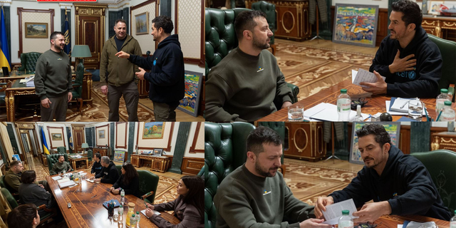 Orlando Bloom, Kiev'de Volodimir Zelenski ile görüştü
