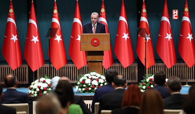 Cumhurbaşkanı Erdoğan, Kabine Toplantısı ardından açıklamada bulundu