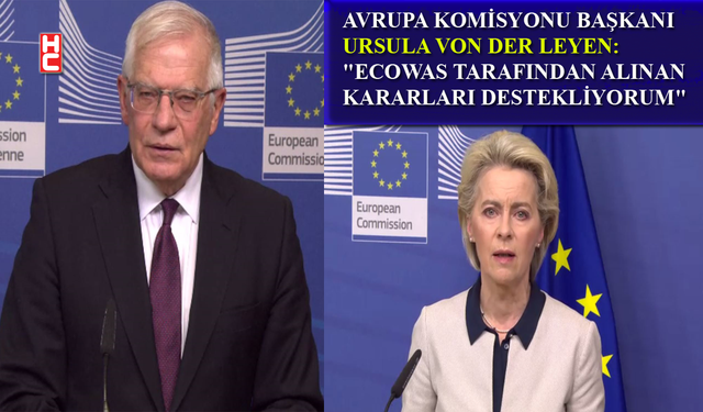 Borrell: "Darbe karşısında ECOWAS tarafından kabul edilen tedbirleri destekliyoruz"