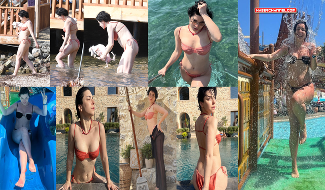 Merve Boluğur'un tatil keyfi