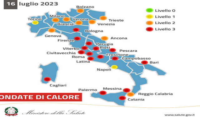 İtalya’da 16 kentte sıcak hava nedeniyle 'kırmızı' alarm