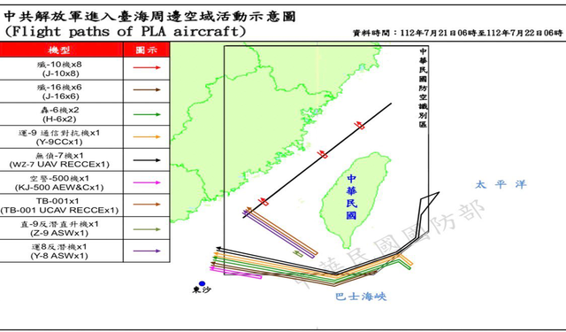 Tayvan Savunma Bakanlığı: "Çin’in 37 uçağı ve 7 gemisini tespit ettik"