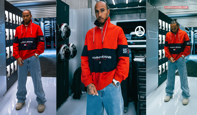 Lewis Hamilton Belçika Grand Prix öncesinde Tommy Jeans giydi!