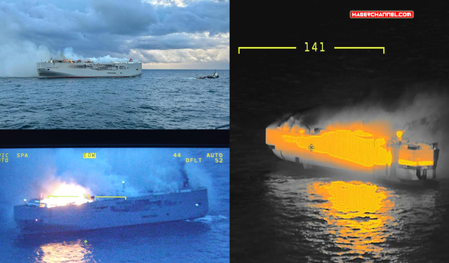 Hollanda’da kargo gemisinde yangın: "1 ölü"