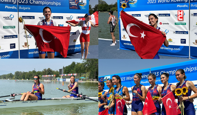 Dünya Kürek Şampiyonası'nda Türkiye kadınlarda 1 altın, 1 gümüş ve 1 bronz kazandı!