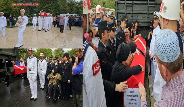 Şehit eşinin tabutuna son kez bakarak gözyaşı döktü...