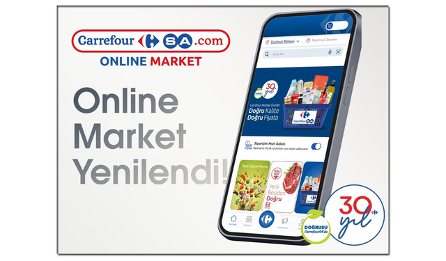 CarrefourSA, online market uygulamasını yeniledi...