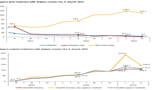 TÜİK: "İstihdam endeksi ikinci çeyrekte yüzde 3,3 arttı"