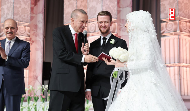 Cumhurbaşkanı Erdoğan, yeğeni Usame Erdoğan'ın nikah törenine katıldı