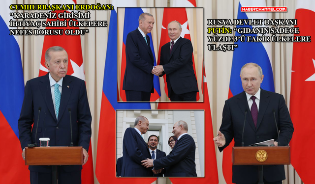 Erdoğan, Putin ile ortak basın toplantısı düzenledi