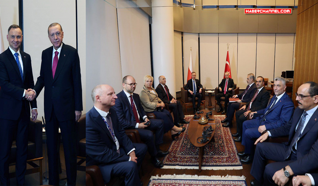 Cumhurbaşkanı Erdoğan, Türkevi'nde Polonya Cumhurbaşkanı Duda ile görüştü