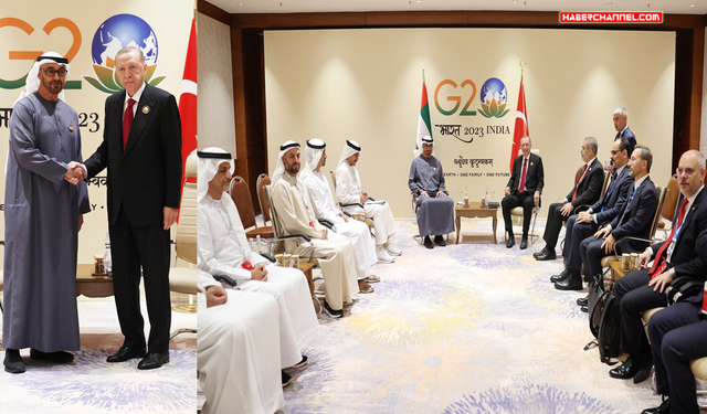 Cumhurbaşkanı Erdoğan, BAE Devlet Başkanı Al Nahyan ile görüştü...