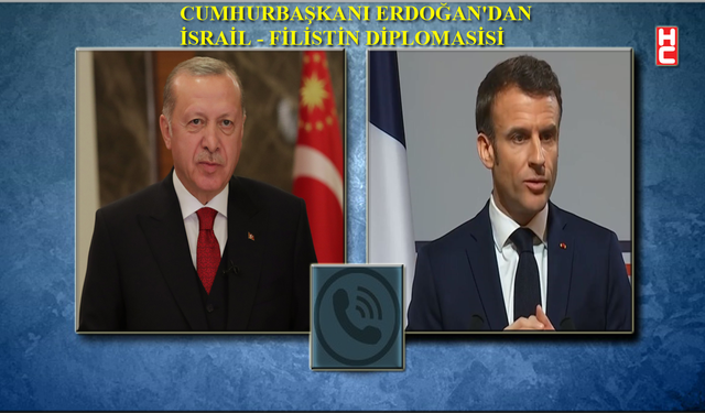 Cumhurbaşkanı Erdoğan, Fransa Cumhurbaşkanı Macron ile telefonda görüştü