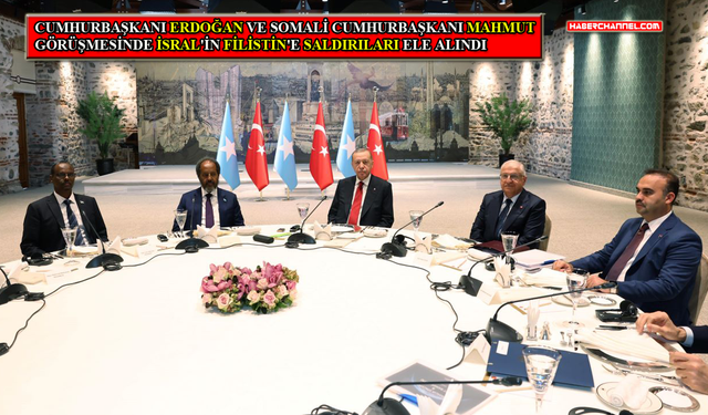 Cumhurbaşkanı Erdoğan, Somali Cumhurbaşkanı Mahmut ile görüştü...