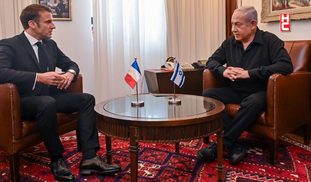 İsrail Başbakanı Netanyahu, Fransa Cumhurbaşkanı Macron ile görüştü