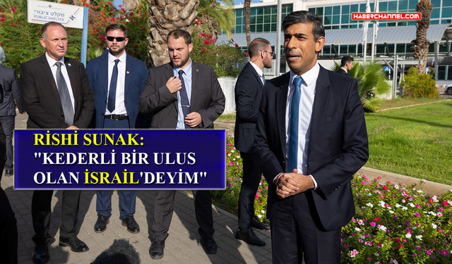 İngiltere Başbakanı Rishi Sunak, İsrail’de