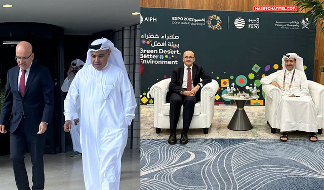 Hazine Bakanı Şimşek, BAE ve Katarlı bakanlarla görüştü
