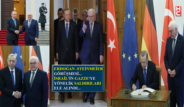 Cumhurbaşkanı Erdoğan, Berlin'de Alman mevkidaşı Steinmeier ile görüştü