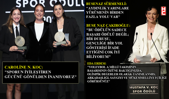 Busenaz Sürmeneli ve Buse Naz Çakıroğlu, 2023 Mustafa V. Koç Spor Ödülü'nün sahibi oldu!