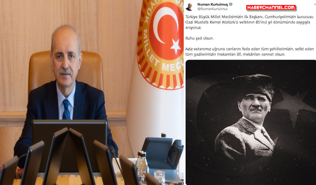 TBMM Başkanı Numan Kurtulmuş, Atatürk'ü andı...