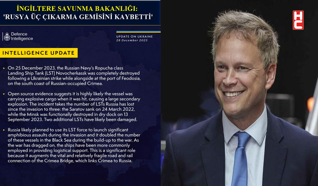 İngiltere-Grant Shapps: "Rus savaş gemisi Novocherkassk tamamen yok edildi"