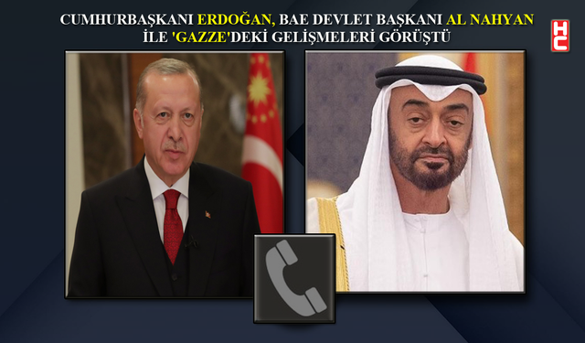 Cumhurbaşkanı Erdoğan, BAE Devlet Başkanı Al Nahyan ile telefonda görüştü...