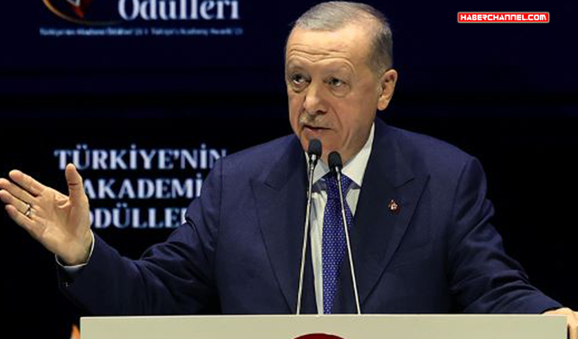 Cumhurbaşkanı Erdoğan, ödül töreninde konuştu