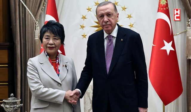 Cumhurbaşkanı Erdoğan, Japonya Dışişleri Bakanı Yoko'yu kabul etti...