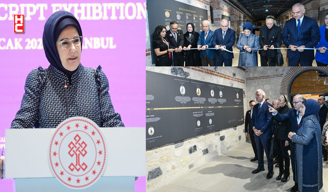 Emine Erdoğan, "Valide Sultanlar Yazma Eserler Sergisi" nin açılışına katıldı