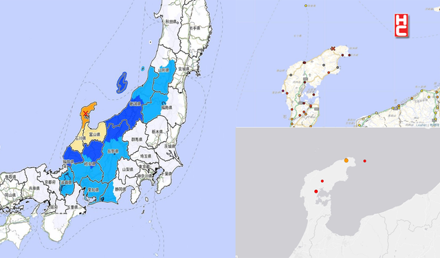 Japonya’da 7.5 büyüklüğünde deprem...