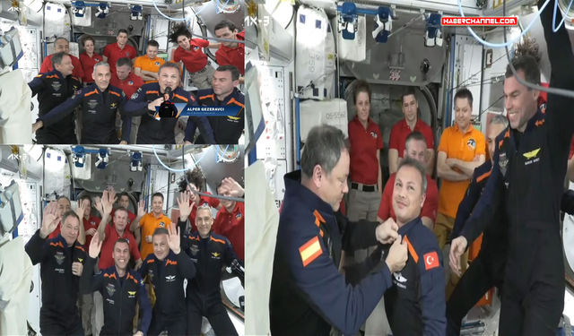 Alper Gezeravcı’nın ISS’teki ilk anları...