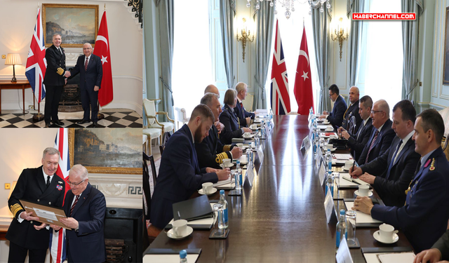 Bakan Güler, İngiltere Genelkurmay Başkanı Oramiral Radakin ile görüştü