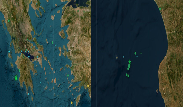 Yunanistan Jeodinamik Enstitüsü, deprem büyüklüğünü 5.7 olarak güncelledi...
