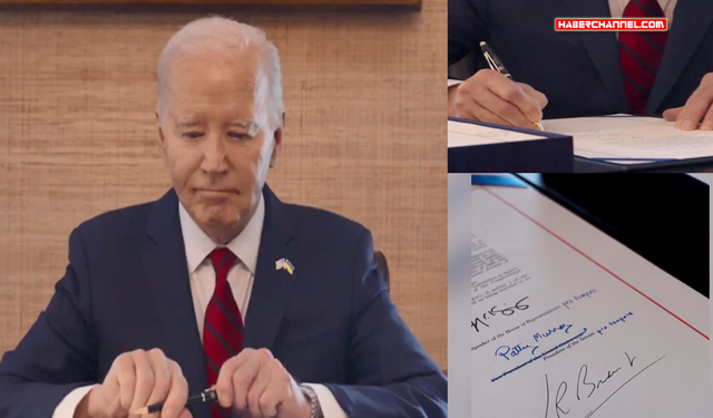 ABD Başkanı Joe Biden, 95 milyar dolarlık tasarıyı imzaladı