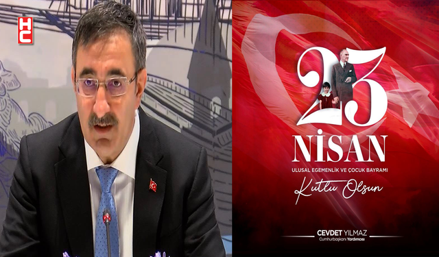 Cumhurbaşkanı Yardımcısı Cevdet Yılmaz'dan '23 Nisan' mesajı