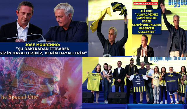 Fenerbahçe’de teknik direktör "Jose Mourinho" için imza töreni düzenlendi