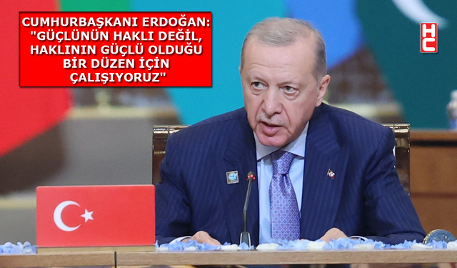 Erdoğan, Şanghay İşbirliği Örgütü Genişletişmiş Oturumu’nda konuştu