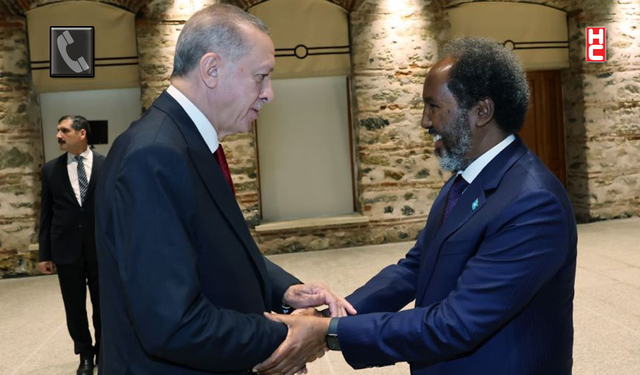 Cumhurbaşkanı Erdoğan, Somali Cumhurbaşkanı Şeyh Mahmud ile görüştü