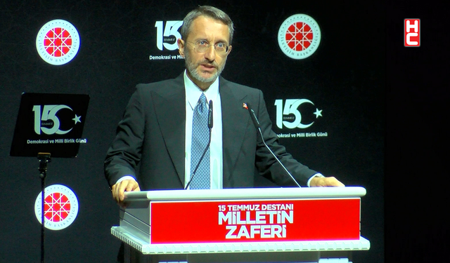 Fahrettin Altun: "15 Temmuz'da nasıl karşı durduysak bugün de mazlumlar için karşı duracağız"