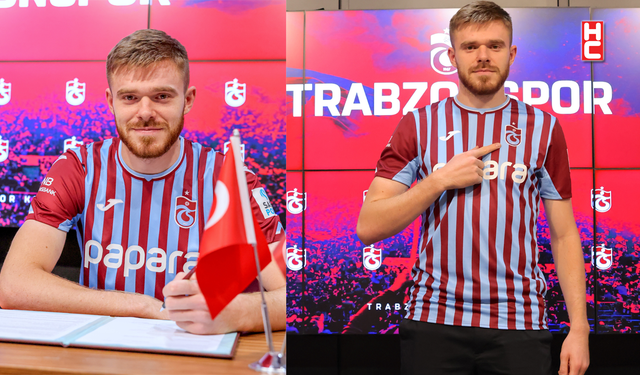 Trabzonspor’da yeni transfer Batagov için imza töreni düzenlendi...