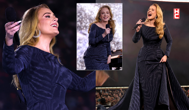 Adele, Messika mücevherleri ile sahnede göz kamaştırdı