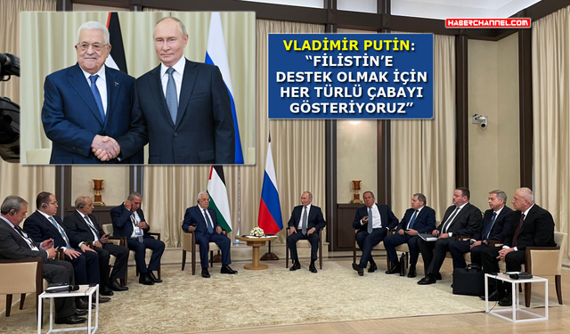 Rusya Devlet Başkanı Putin, Filistin Devlet Başkanı Abbas ile görüştü...