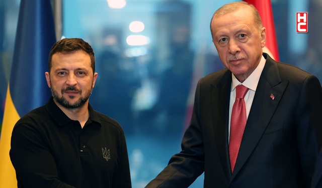 Cumhurbaşkanı Erdoğan, Volodimir Zelenskiy ile Türkevi'nde görüştü