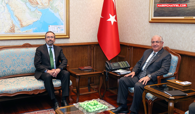 Bakan Yaşar Güler, ABD Dışişleri Bakanlığı Siyasi İşler Müsteşar Vekili John Bass'ı kabul etti