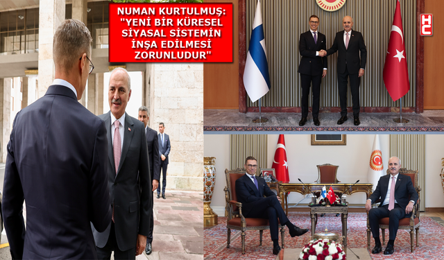 TBMM Başkanı Numan Kurtulmuş, Finlandiya Cumhurbaşkanı Alexander Stubb ile görüştü